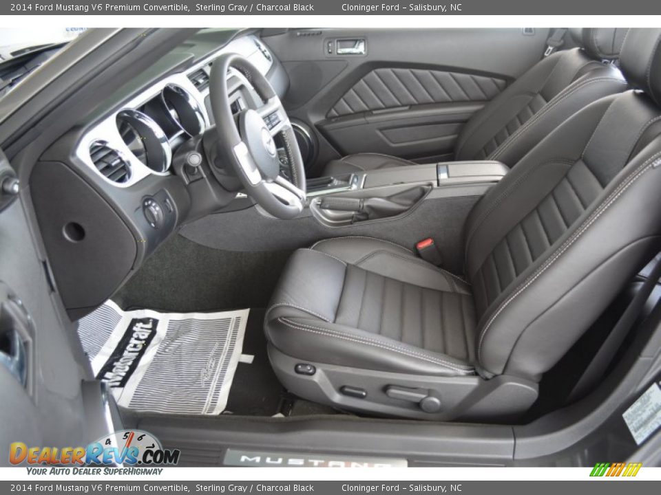 2014 Ford Mustang V6 Premium Convertible Sterling Gray / Charcoal Black Photo #10