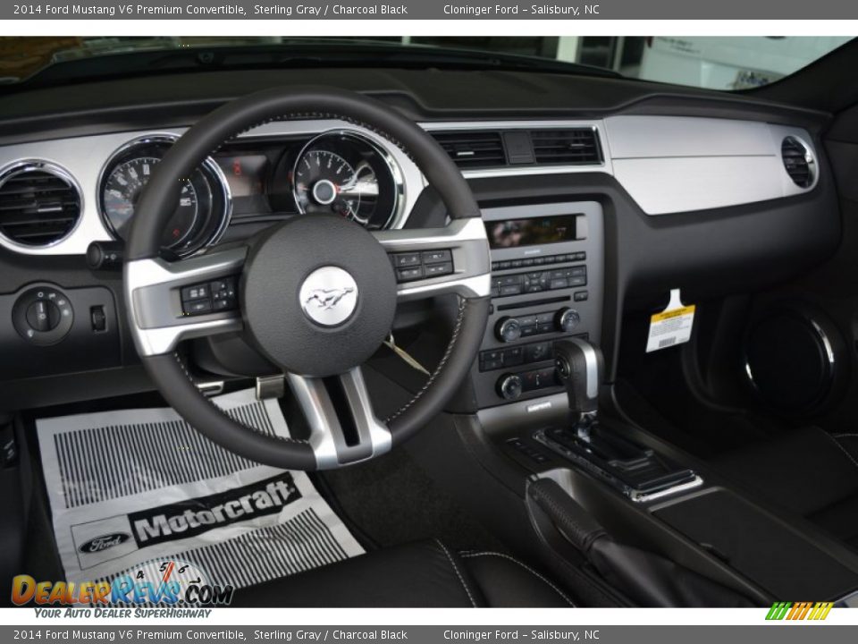 2014 Ford Mustang V6 Premium Convertible Sterling Gray / Charcoal Black Photo #11