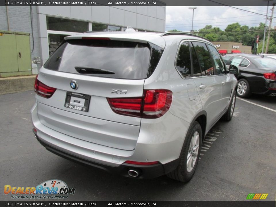 2014 BMW X5 xDrive35i Glacier Silver Metallic / Black Photo #6