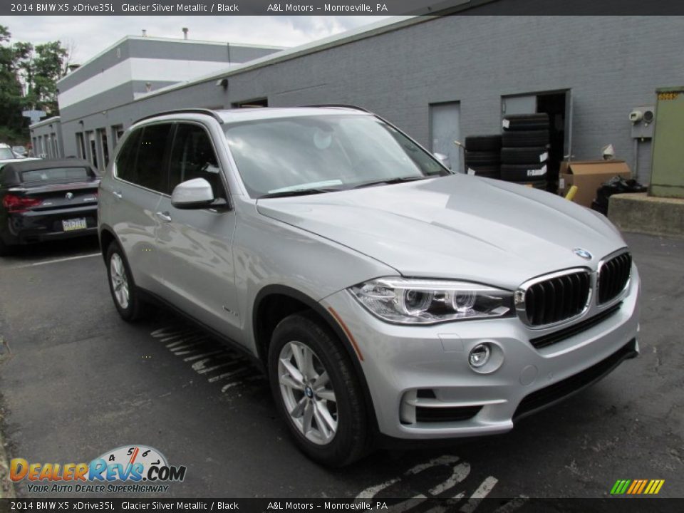 2014 BMW X5 xDrive35i Glacier Silver Metallic / Black Photo #7