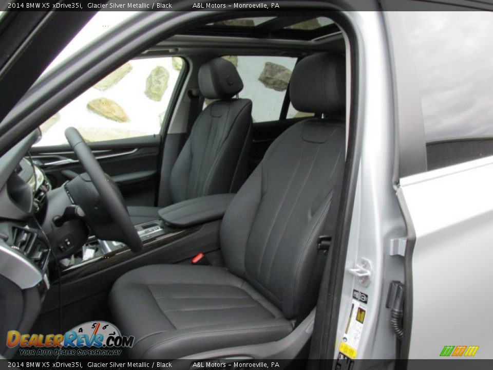 2014 BMW X5 xDrive35i Glacier Silver Metallic / Black Photo #12