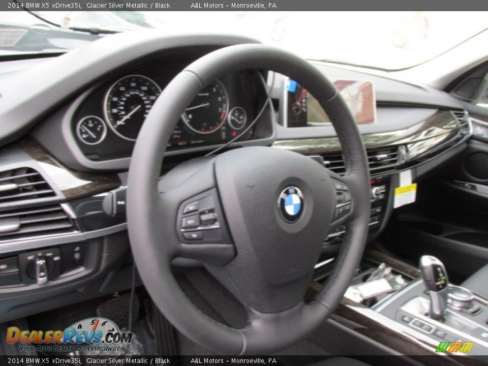 2014 BMW X5 xDrive35i Glacier Silver Metallic / Black Photo #14