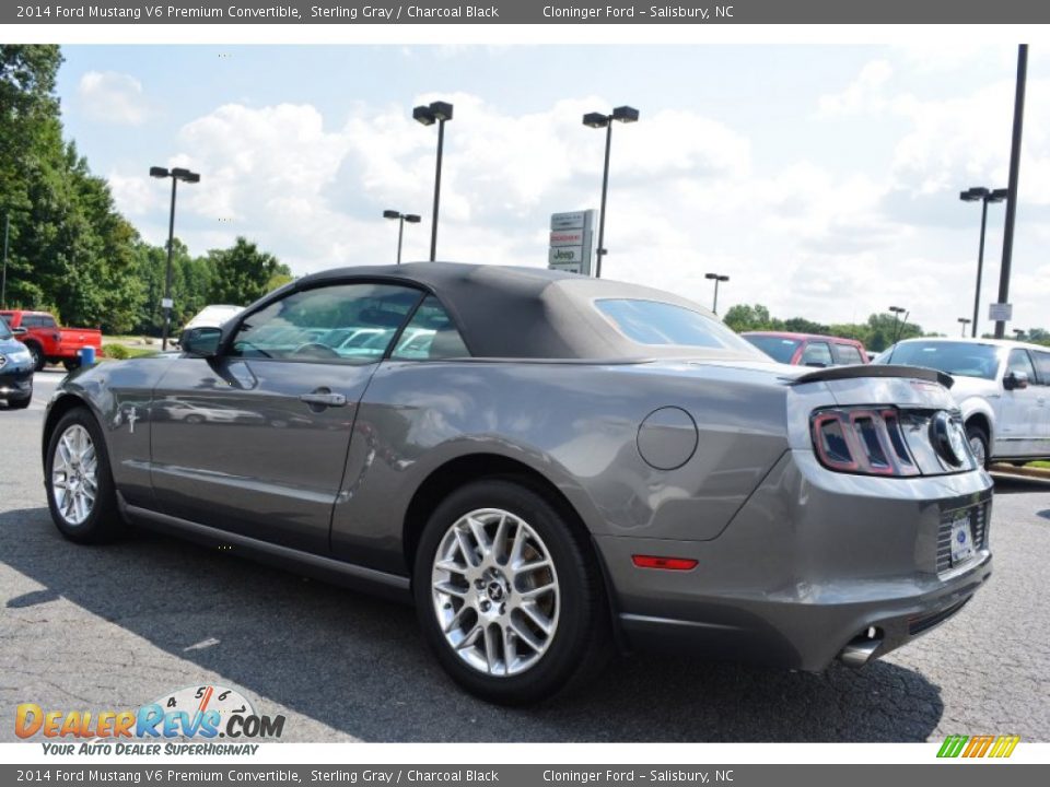 2014 Ford Mustang V6 Premium Convertible Sterling Gray / Charcoal Black Photo #27