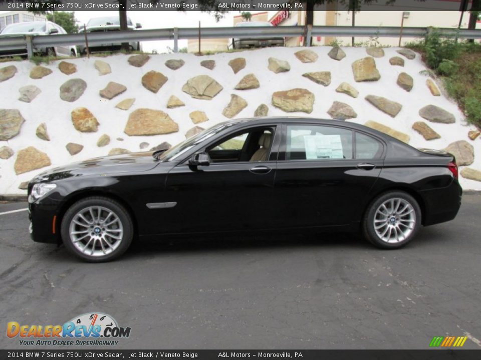 Jet Black 2014 BMW 7 Series 750Li xDrive Sedan Photo #2