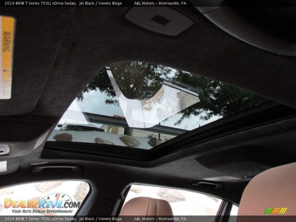 2014 BMW 7 Series 750Li xDrive Sedan Jet Black / Veneto Beige Photo #11