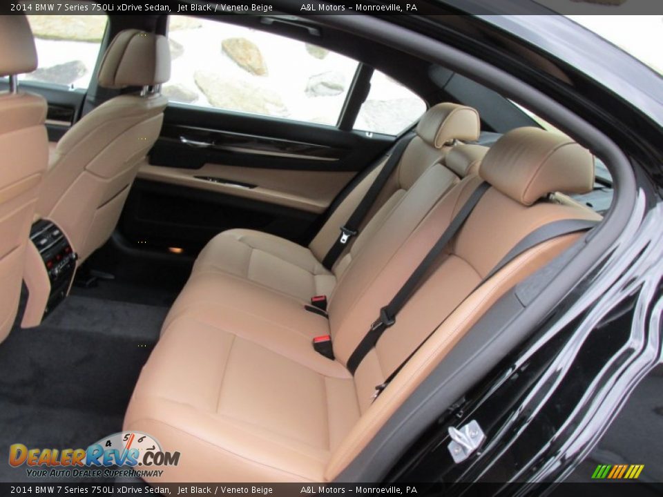 Rear Seat of 2014 BMW 7 Series 750Li xDrive Sedan Photo #13