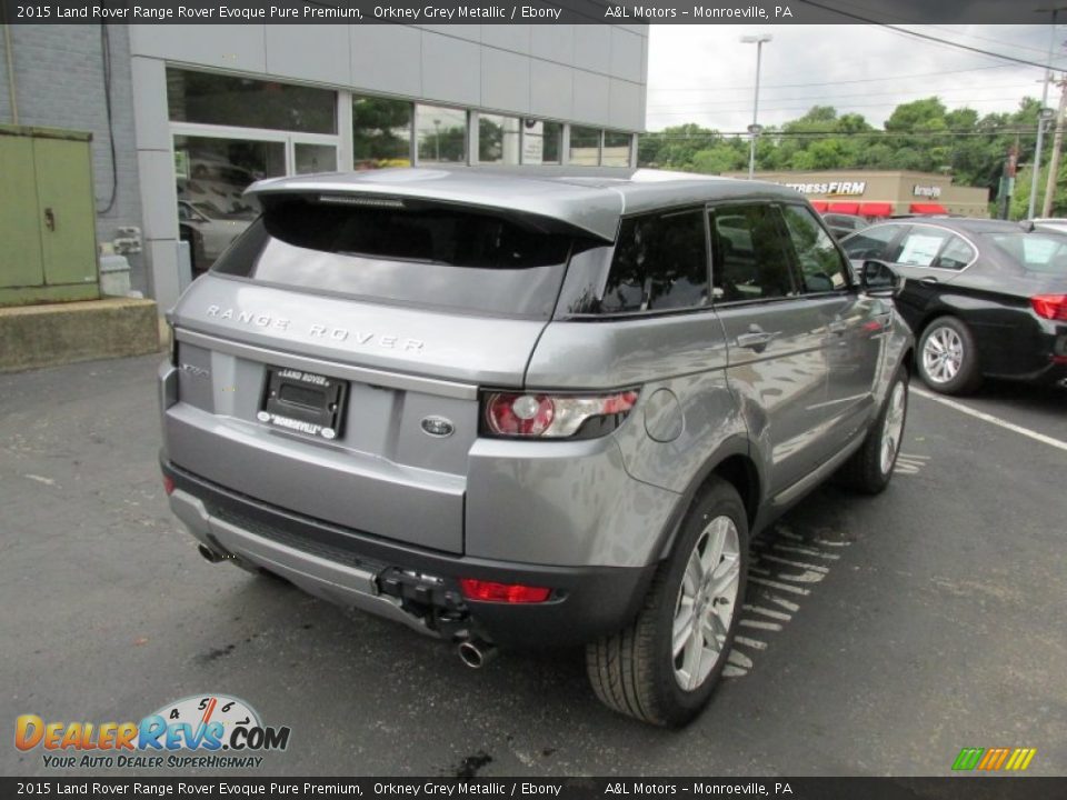 2015 Land Rover Range Rover Evoque Pure Premium Orkney Grey Metallic / Ebony Photo #6
