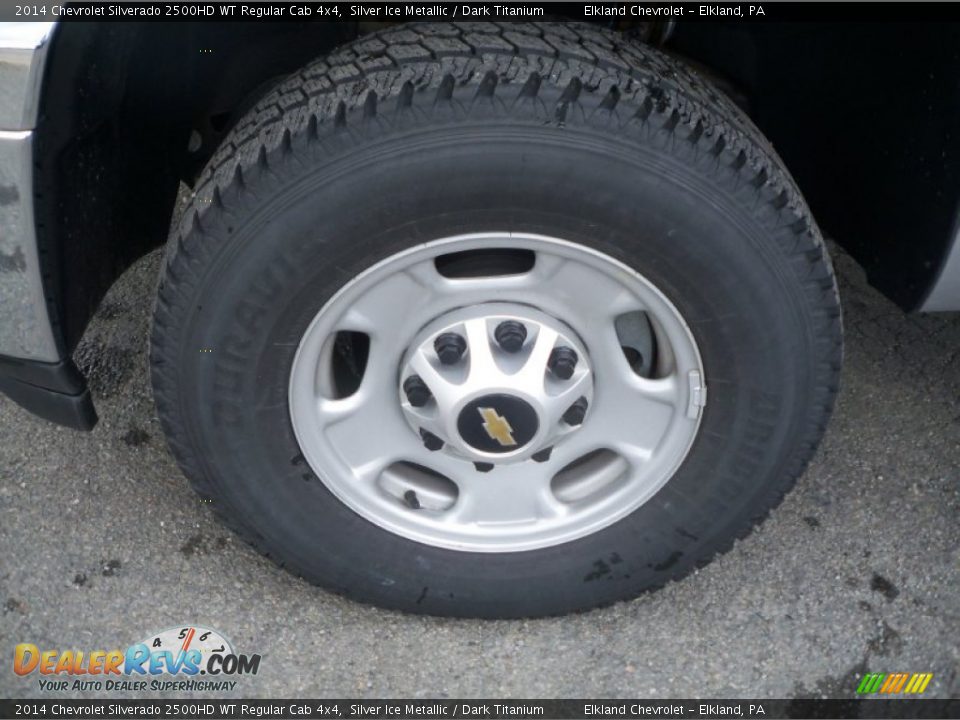 2014 Chevrolet Silverado 2500HD WT Regular Cab 4x4 Silver Ice Metallic / Dark Titanium Photo #9