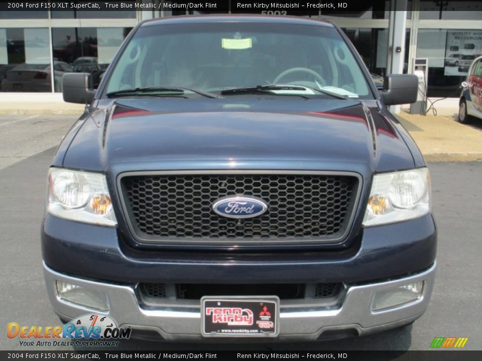 2004 Ford F150 XLT SuperCab True Blue Metallic / Medium/Dark Flint Photo #2