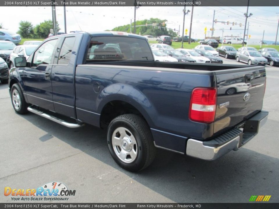 2004 Ford F150 XLT SuperCab True Blue Metallic / Medium/Dark Flint Photo #5