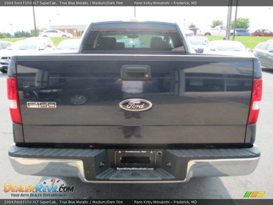 2004 Ford F150 XLT SuperCab True Blue Metallic / Medium/Dark Flint Photo #6