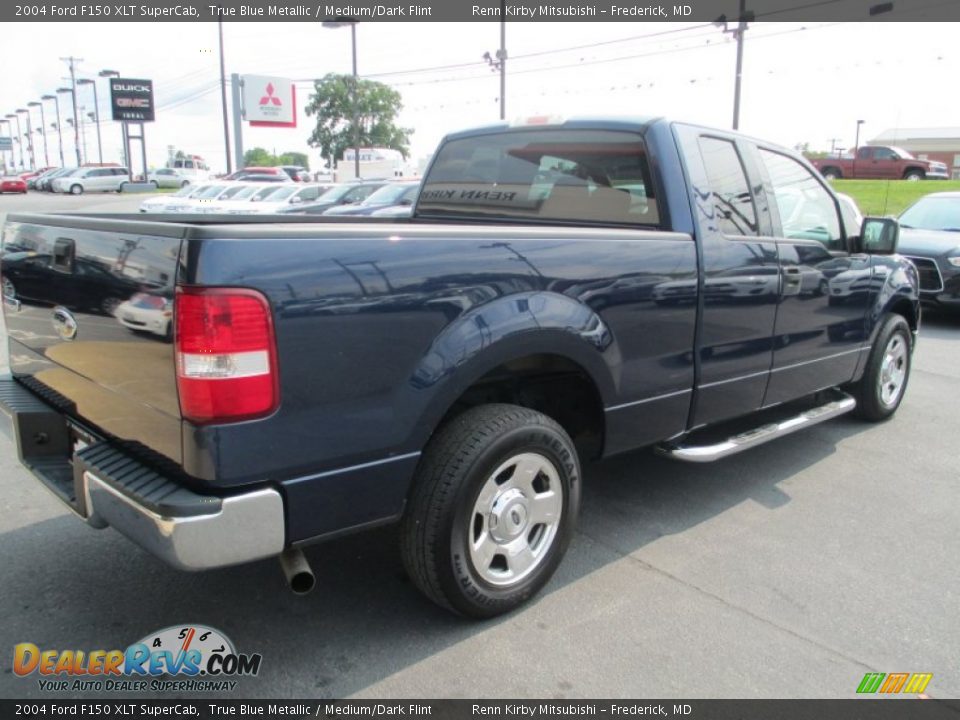 2004 Ford F150 XLT SuperCab True Blue Metallic / Medium/Dark Flint Photo #7