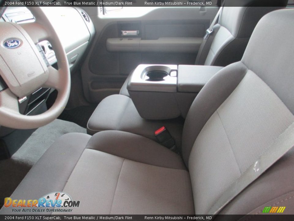 2004 Ford F150 XLT SuperCab True Blue Metallic / Medium/Dark Flint Photo #12