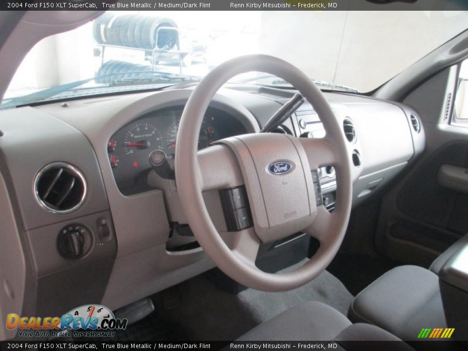 2004 Ford F150 XLT SuperCab True Blue Metallic / Medium/Dark Flint Photo #13