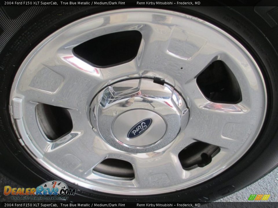 2004 Ford F150 XLT SuperCab True Blue Metallic / Medium/Dark Flint Photo #25