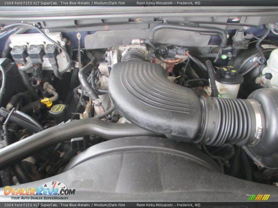 2004 Ford F150 XLT SuperCab True Blue Metallic / Medium/Dark Flint Photo #27
