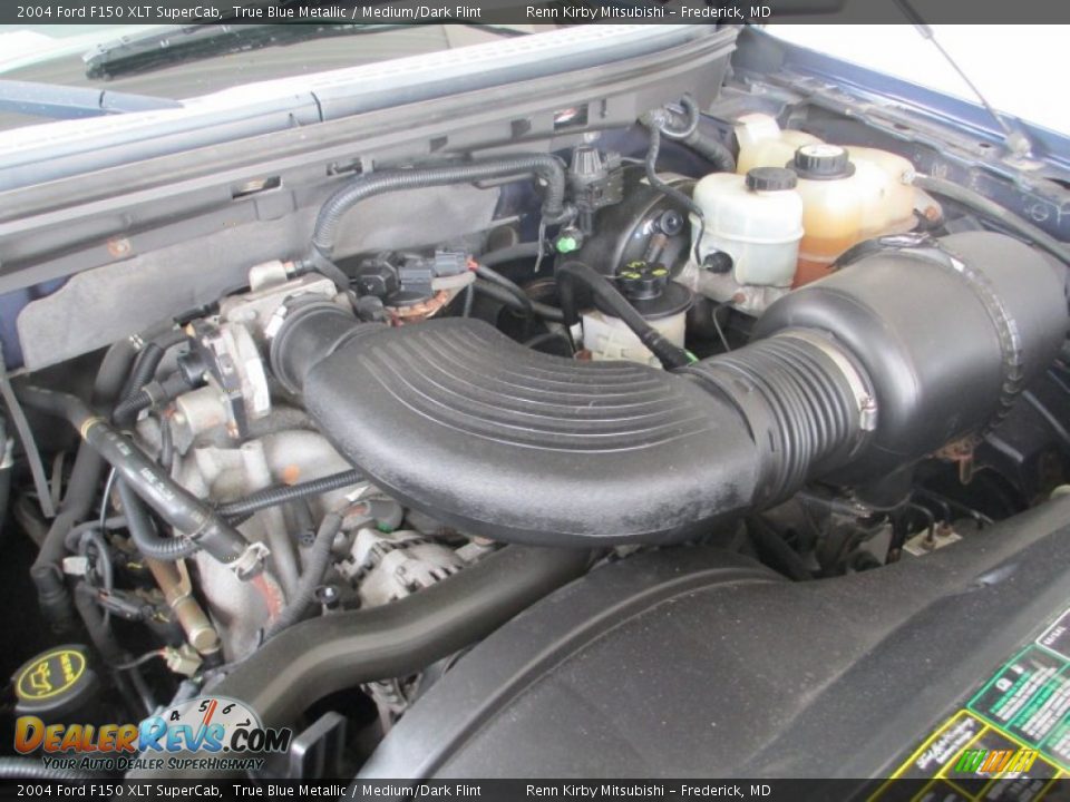 2004 Ford F150 XLT SuperCab True Blue Metallic / Medium/Dark Flint Photo #28