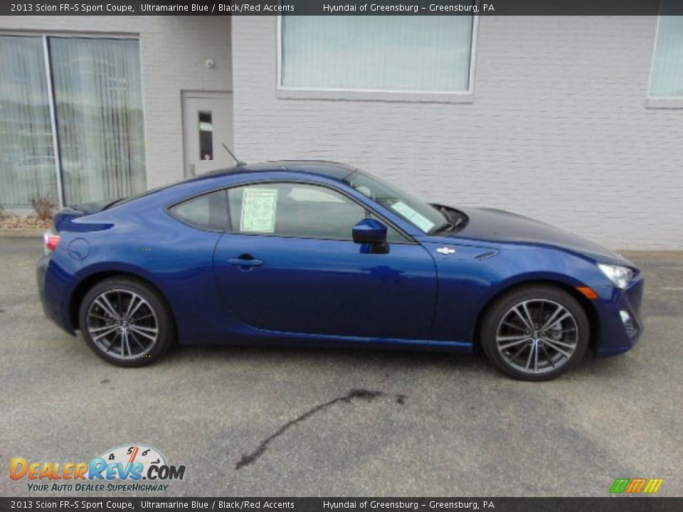 2013 Scion FR-S Sport Coupe Ultramarine Blue / Black/Red Accents Photo #2