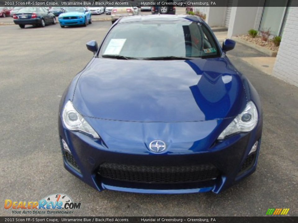 2013 Scion FR-S Sport Coupe Ultramarine Blue / Black/Red Accents Photo #4