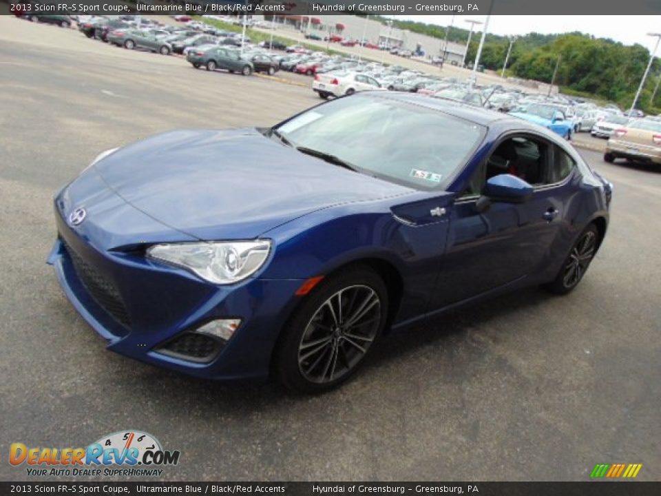 2013 Scion FR-S Sport Coupe Ultramarine Blue / Black/Red Accents Photo #5
