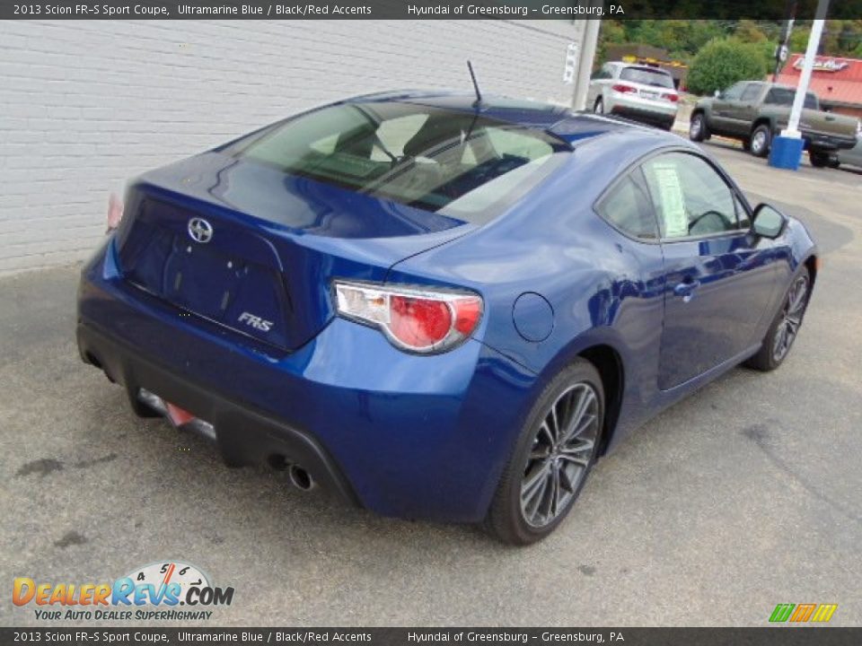 2013 Scion FR-S Sport Coupe Ultramarine Blue / Black/Red Accents Photo #8