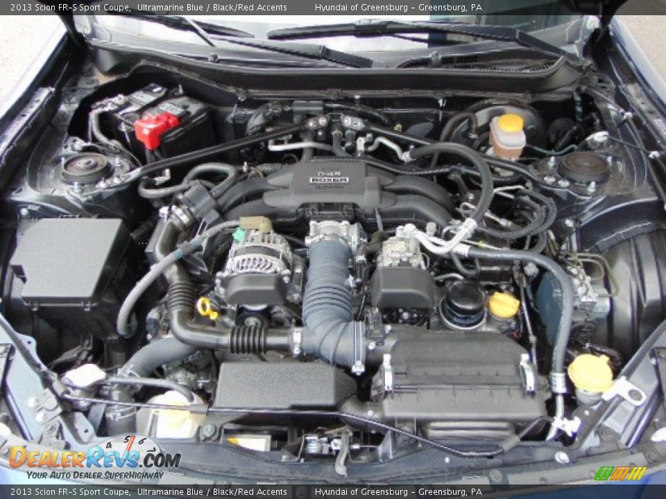 2013 Scion FR-S Sport Coupe Ultramarine Blue / Black/Red Accents Photo #9