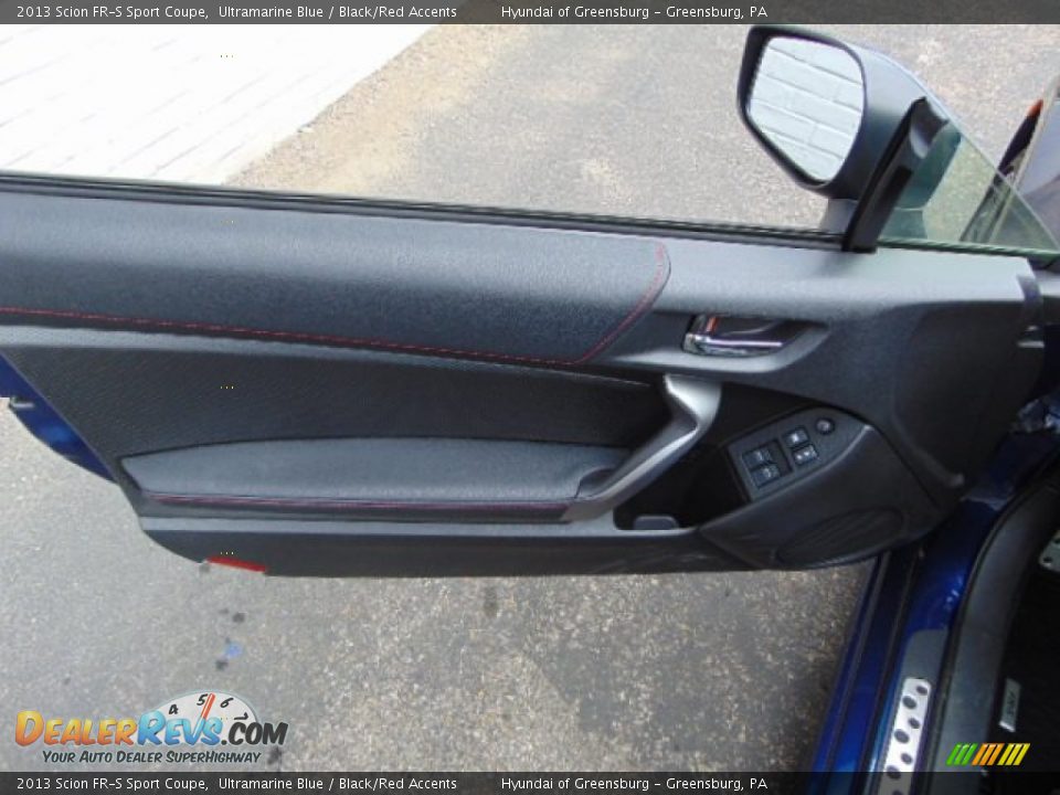 2013 Scion FR-S Sport Coupe Ultramarine Blue / Black/Red Accents Photo #11