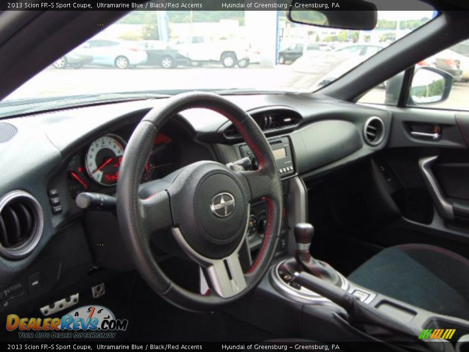 2013 Scion FR-S Sport Coupe Ultramarine Blue / Black/Red Accents Photo #12