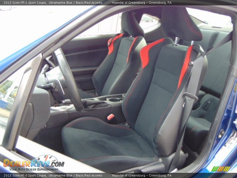 2013 Scion FR-S Sport Coupe Ultramarine Blue / Black/Red Accents Photo #13