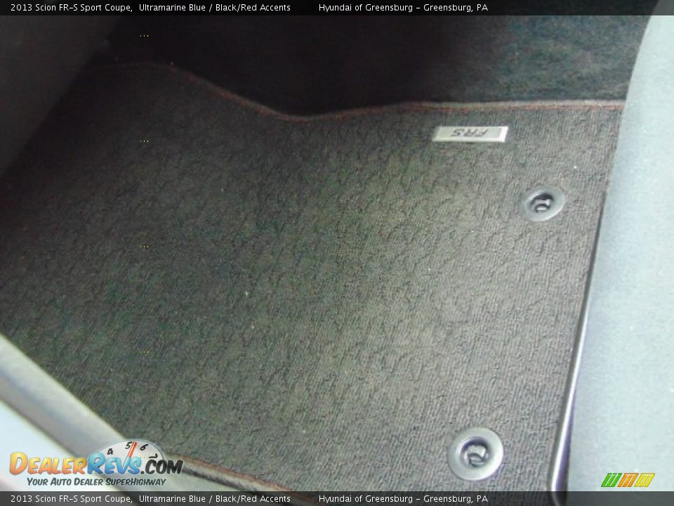 2013 Scion FR-S Sport Coupe Ultramarine Blue / Black/Red Accents Photo #18