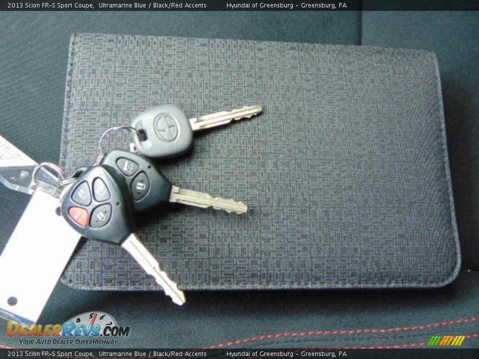 2013 Scion FR-S Sport Coupe Ultramarine Blue / Black/Red Accents Photo #22