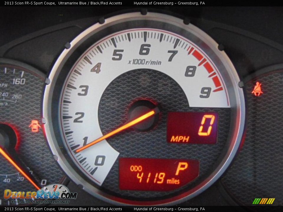 2013 Scion FR-S Sport Coupe Ultramarine Blue / Black/Red Accents Photo #25