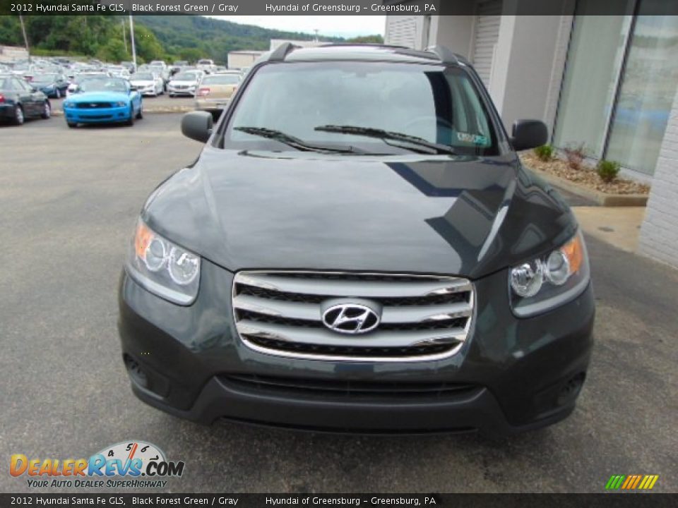 2012 Hyundai Santa Fe GLS Black Forest Green / Gray Photo #4