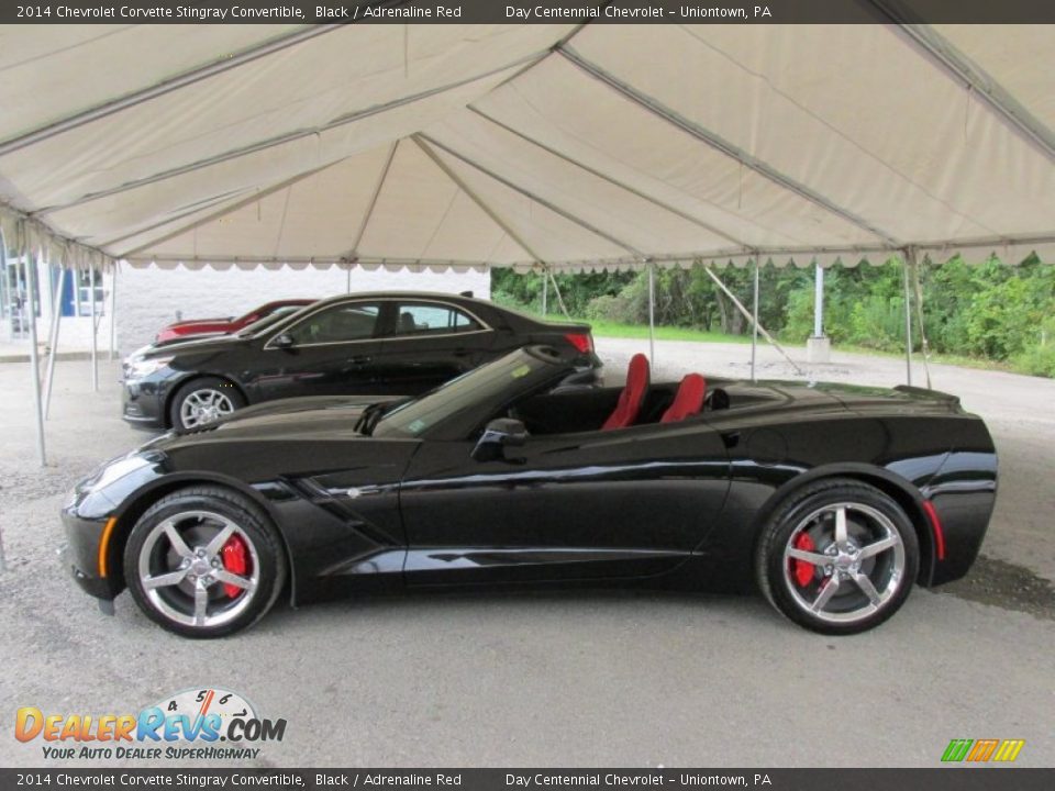 2014 Chevrolet Corvette Stingray Convertible Black / Adrenaline Red Photo #3