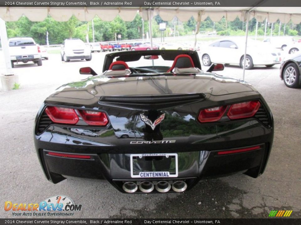 2014 Chevrolet Corvette Stingray Convertible Black / Adrenaline Red Photo #6