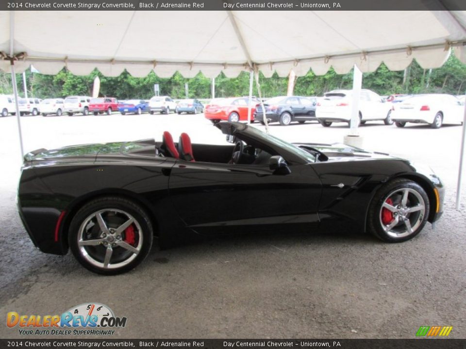 2014 Chevrolet Corvette Stingray Convertible Black / Adrenaline Red Photo #8