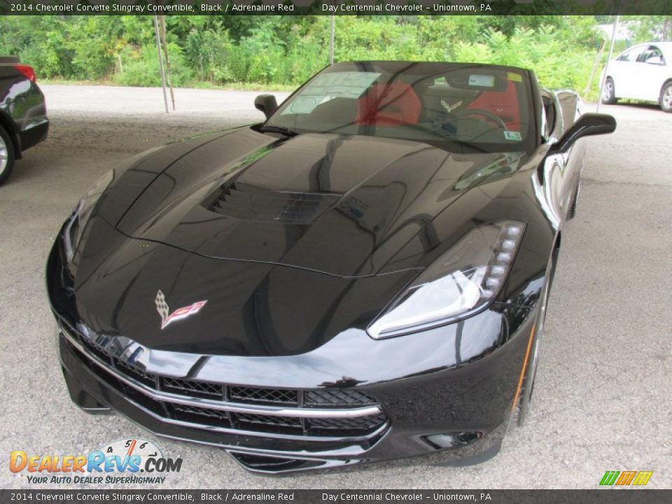 2014 Chevrolet Corvette Stingray Convertible Black / Adrenaline Red Photo #10