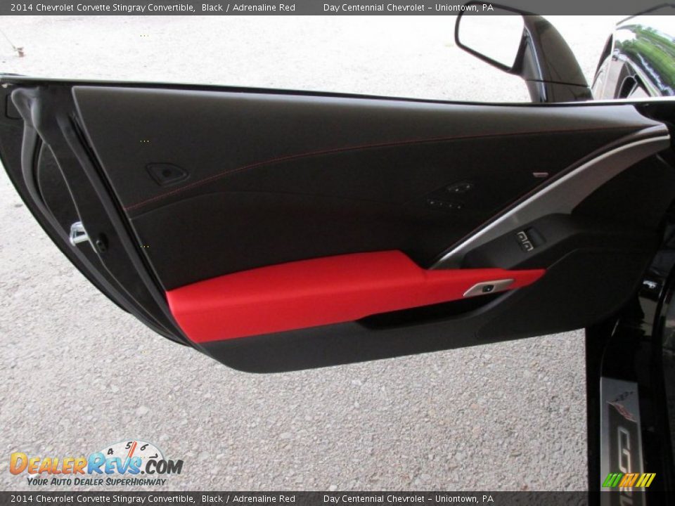 2014 Chevrolet Corvette Stingray Convertible Black / Adrenaline Red Photo #12