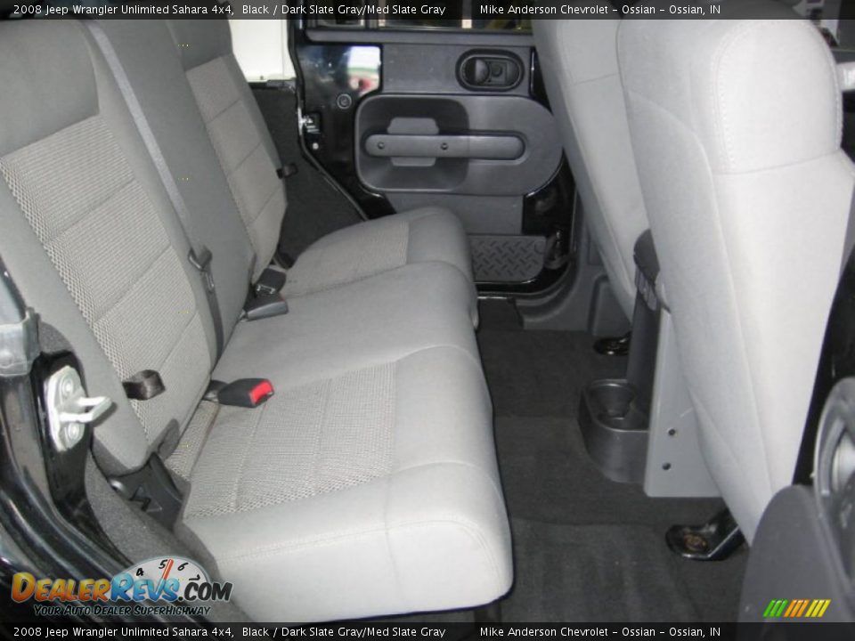 2008 Jeep Wrangler Unlimited Sahara 4x4 Black / Dark Slate Gray/Med Slate Gray Photo #16