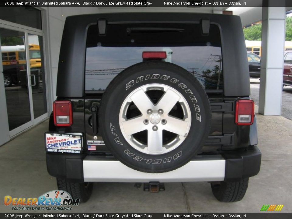 2008 Jeep Wrangler Unlimited Sahara 4x4 Black / Dark Slate Gray/Med Slate Gray Photo #20