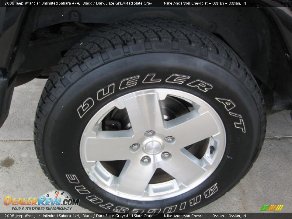 2008 Jeep Wrangler Unlimited Sahara 4x4 Black / Dark Slate Gray/Med Slate Gray Photo #22