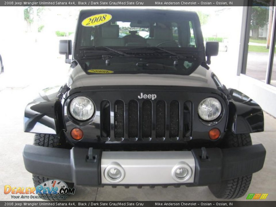 2008 Jeep Wrangler Unlimited Sahara 4x4 Black / Dark Slate Gray/Med Slate Gray Photo #28