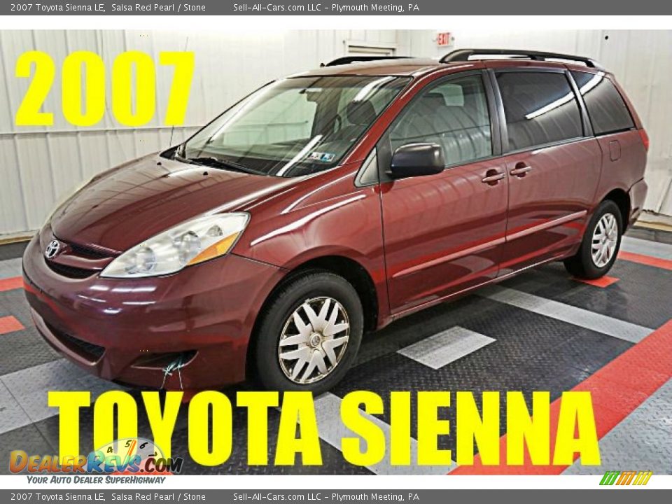 2007 Toyota Sienna LE Salsa Red Pearl / Stone Photo #1