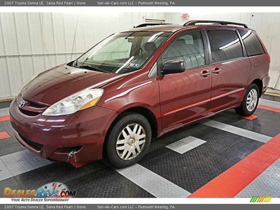 2007 Toyota Sienna LE Salsa Red Pearl / Stone Photo #2
