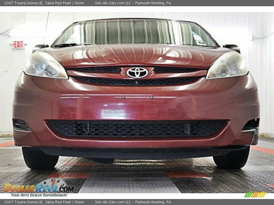 2007 Toyota Sienna LE Salsa Red Pearl / Stone Photo #3