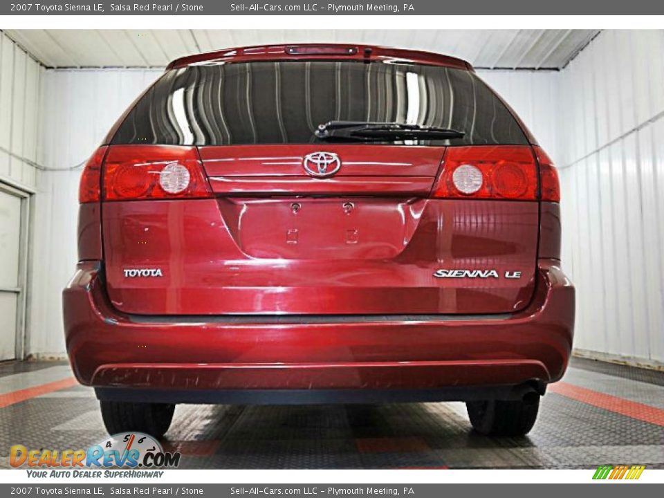 2007 Toyota Sienna LE Salsa Red Pearl / Stone Photo #6