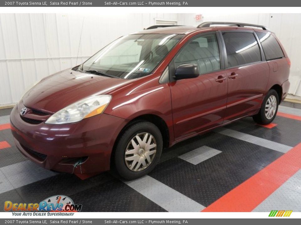 2007 Toyota Sienna LE Salsa Red Pearl / Stone Photo #10