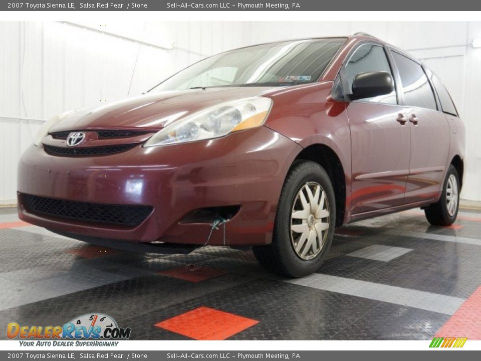 2007 Toyota Sienna LE Salsa Red Pearl / Stone Photo #11