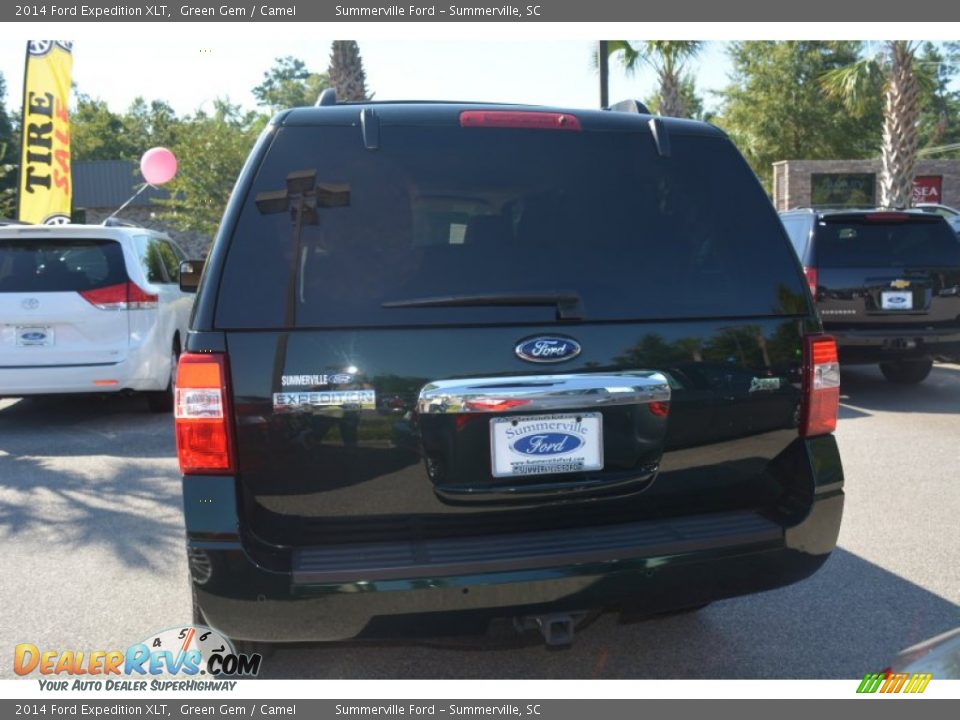 2014 Ford Expedition XLT Green Gem / Camel Photo #4