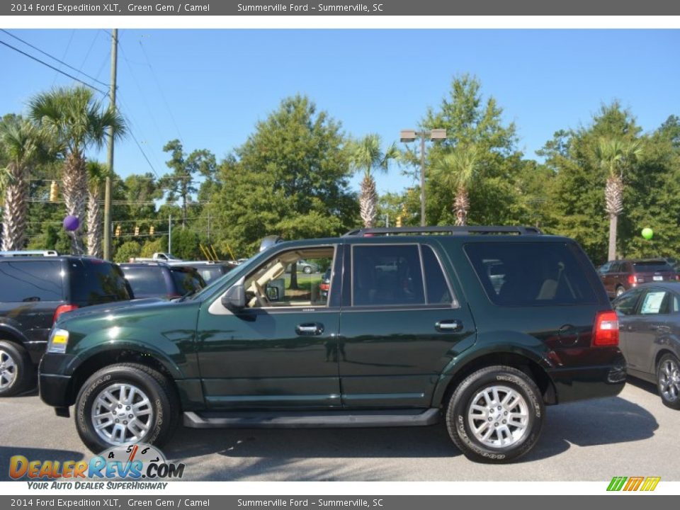 2014 Ford Expedition XLT Green Gem / Camel Photo #5